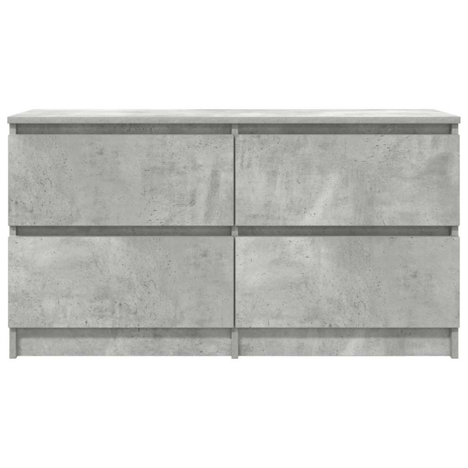Mueble de TV madera de ingeniería gris hormigón 100x35x54