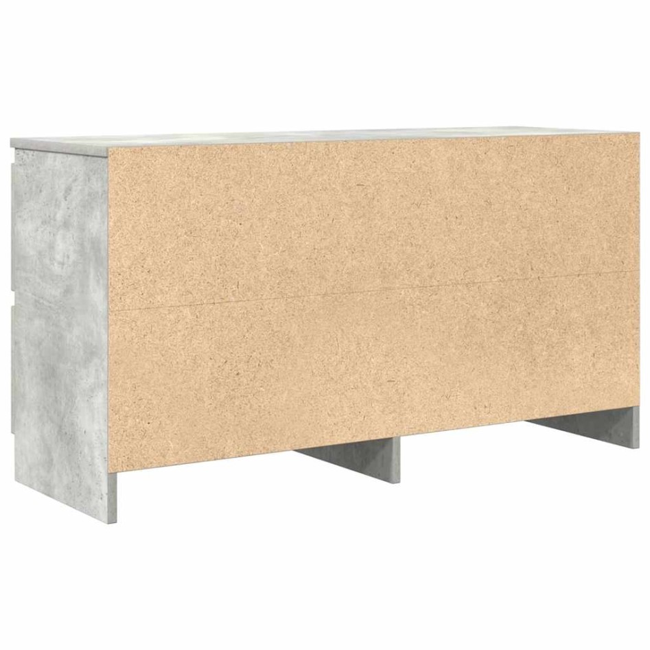 Mueble de TV madera de ingeniería gris hormigón 100x35x54