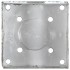 Picas de tierra 2 uds acero galvanizado plateado 14x14x58