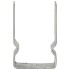 Anclajes de valla 12 uds acero galvanizado plateado9x6x15
