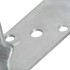 Anclajes de valla 12 uds acero galvanizado plateado9x6x15