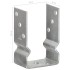 Anclajes de valla 12 uds acero galvanizado plateado9x6x15