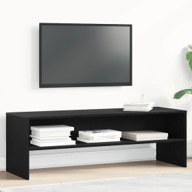 Mueble de TV madera de ingeniería negro roble