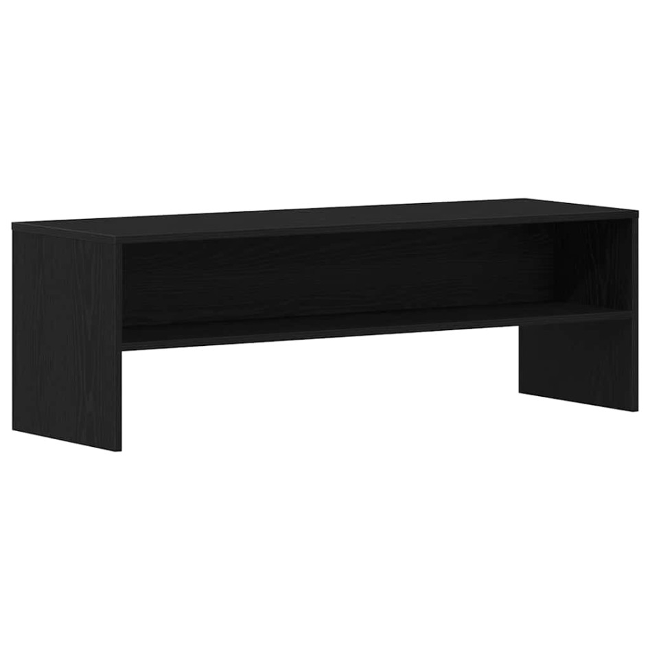 Mueble de TV madera de ingeniería negro roble