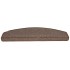 Alfombrilla escalera 20 uds marrón café 65x24x4