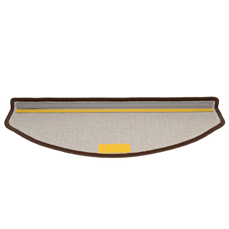 Alfombrilla escalera 20 uds marrón café 65x24x4