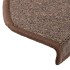 Alfombrilla escalera 20 uds marrón café 65x24x4