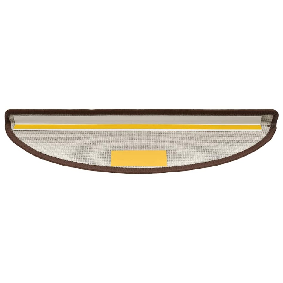 Alfombrilla escalera 20 uds marrón café 56x17x3