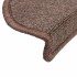 Alfombrilla escalera 20 uds marrón café 56x17x3
