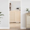 Puertas batientes diseño de lamas 1 par 90x80cm madera pino
