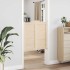 Puertas batientes diseño de lamas 1 par 90x80cm madera