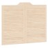Puertas batientes diseño de lamas 1 par 80x100cm madera