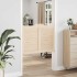 Puertas batientes diseño de lamas 1 par 80x100cm madera