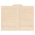Puertas batientes diseño de lamas 1 par 80x100cm madera