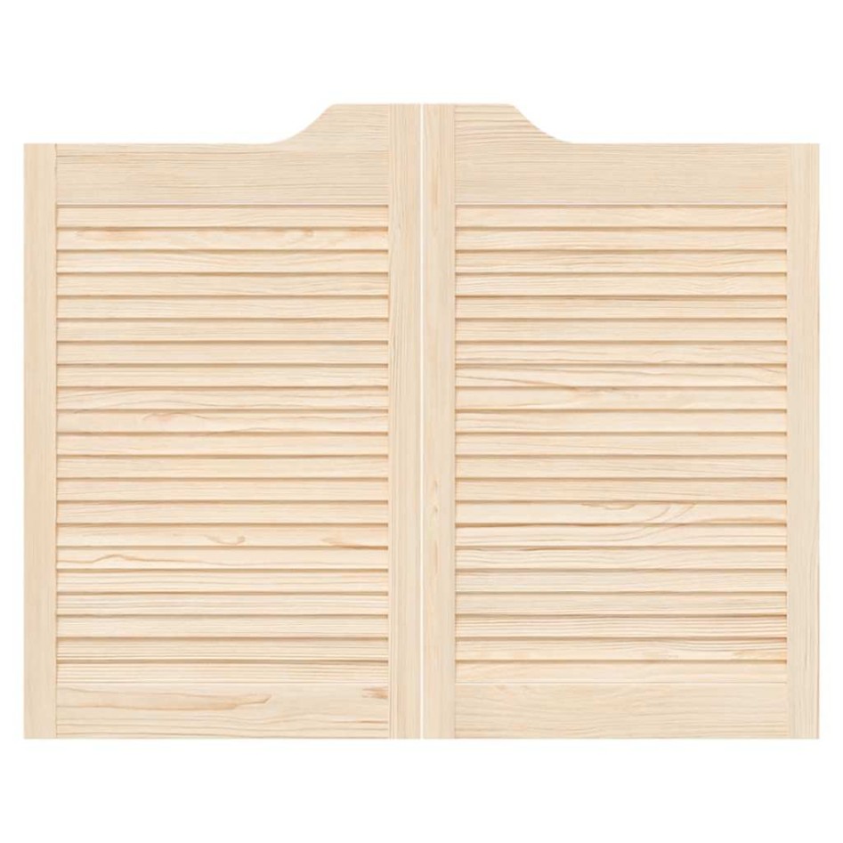 Puertas batientes diseño de lamas 1 par 80x100cm madera