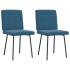 Sillas de comedor 2 unidades terciopelo