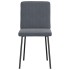 Sillas de comedor 2 unidades terciopelo gris