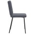 Sillas de comedor 2 unidades terciopelo gris