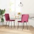Sillas de comedor 2 unidades terciopelo rojo