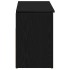 Banco zapatero roble negro 102x30,5x45 cm madera de