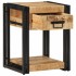 Mesita de noche madera maciza de mango 40x35x50