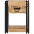 Mesita de noche madera maciza de mango 40x35x50