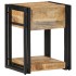 Mesita de noche madera maciza de mango 40x35x50