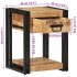 Mesita de noche madera maciza de mango 40x35x50