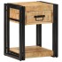 Mesita de noche madera maciza de mango 40x35x50