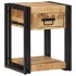 Mesita de noche madera maciza de mango 40x35x50