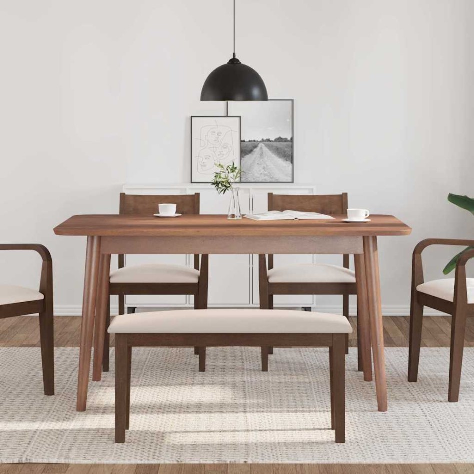 Banco 90 cm Madera Maciza Marrón