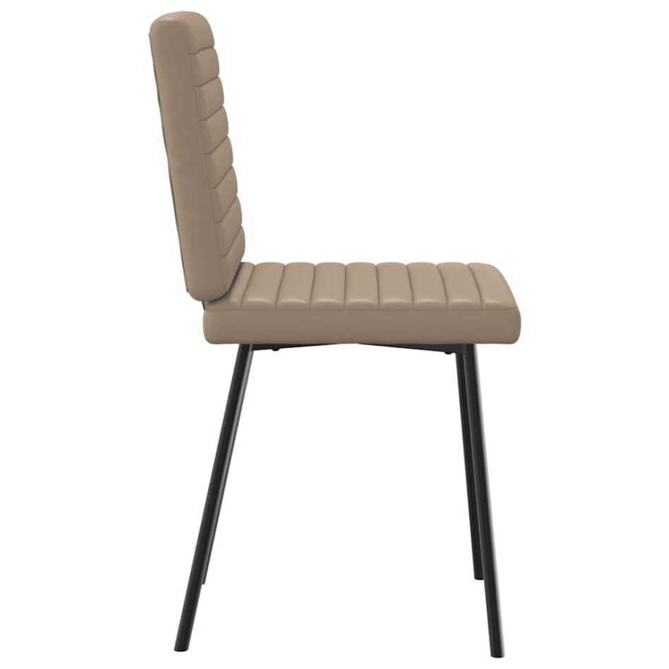 Sillas de comedor 2 unidades cuero sintético color