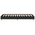 Estructura de cama sin colchón madera negra 90x200