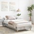Estructura de cama sin colchón madera gris hormigón