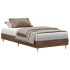 Estructura de cama sin colchón madera marrón roble 90x200