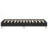 Estructura de cama sin colchón madera negra 75x190