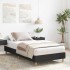 Estructura de cama sin colchón madera negra 100x200