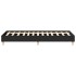 Estructura de cama sin colchón madera negra 100x200