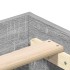 Estructura de cama sin colchón madera gris Sonoma 90x190