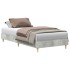 Estructura de cama sin colchón madera gris hormigón 75x190