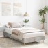 Estructura de cama sin colchón madera gris hormigón 75x190