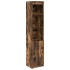 Aparador alto roble ahumado 37,5x35x180 cm madera de