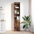 Aparador alto roble ahumado 37,5x35x180 cm madera de