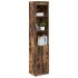 Aparador alto roble ahumado 37,5x35x180 cm madera de