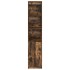 Aparador alto roble ahumado 37,5x35x180 cm madera de