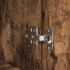 Aparador alto roble ahumado 37,5x35x180 cm madera de