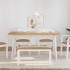 Banco 90 cm madera maciza caucho