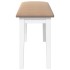Banco 90 cm madera maciza caucho