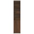 Aparador alto roble marrón 37,5x35x180 cm madera de