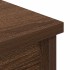 Aparador alto roble marrón 37,5x35x180 cm madera de
